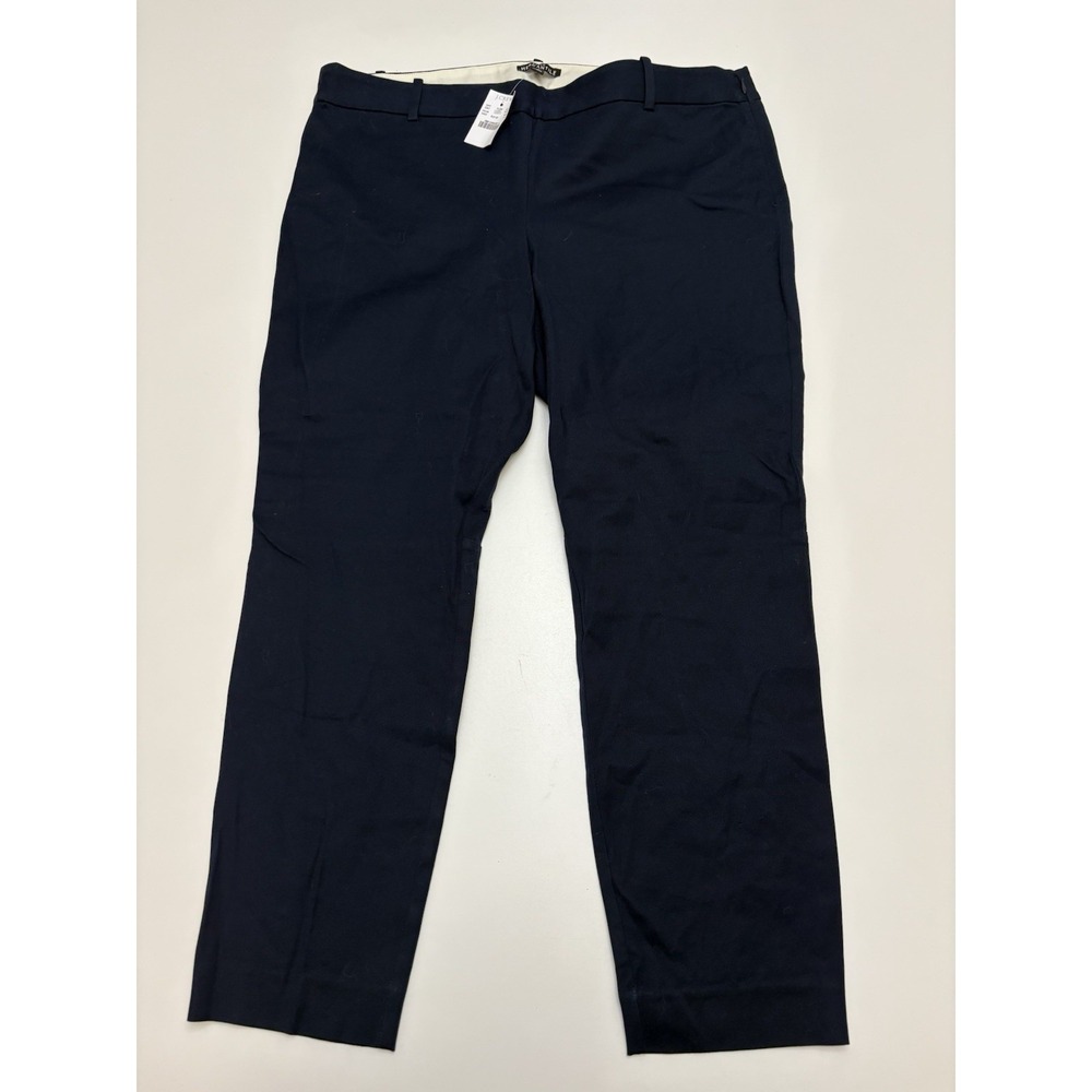 NWT Women's J Crew Mercantile Blue Dress Pants Straight Size 14
